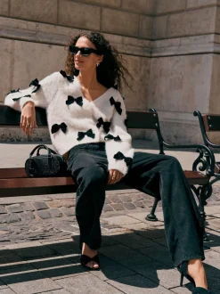 Noir - Pantalons coupe ballon en velours côtelé