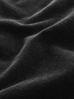 Noir - Pantalons coupe ballon en velours côtelé