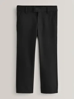 Noir - Pantalons d’école à taille standard coupe standard (3-17ans)