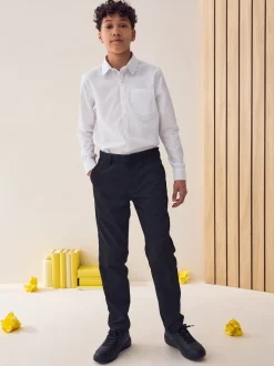 Noir - Pantalons d’école Coupe droite (3-17ans)