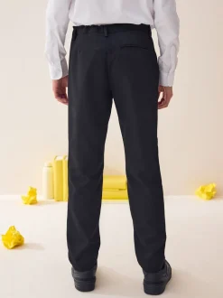 Noir - Pantalons d’école Coupe droite (3-17ans)