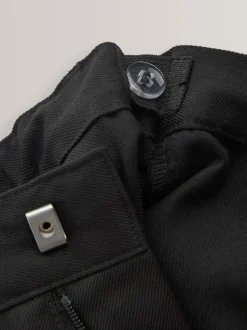 Noir - Pantalons d’école Coupe droite (3-17ans)