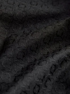 Noir - Pantalons de costume jacquard coupe ajustée