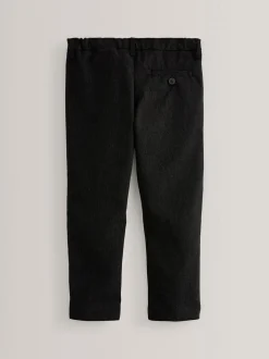 Noir - Pantalons Skinny School habillés extensibles à enfiler (3-17ans)