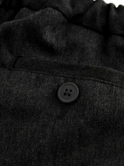 Noir - Pantalons Skinny School habillés extensibles à enfiler (3-17ans)