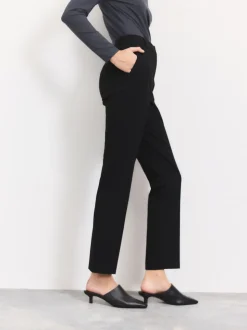 Noir - Pantalons slim habillés en laine