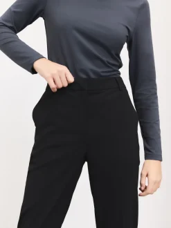 Noir - Pantalons slim habillés en laine