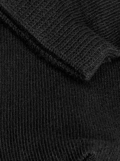 Noir - Paquet de 5 chaussettes d'entraînement en coton riche