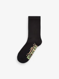 Noir - Paquet de chaussettes en coton riche 7