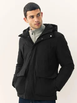 Noir - Parka ThermoGen avec doublure en peau de mouton