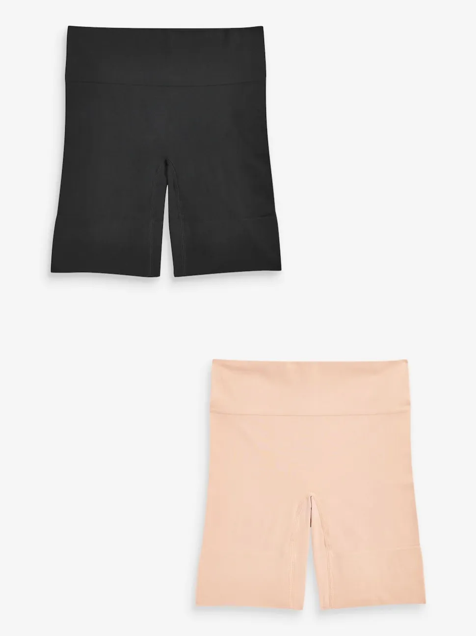 Noir / Pastel Rose Nude - Lot de shorts anti-frottement sans 2