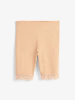 Noir / Pastel Rose Nude - Short anti-chafe en coton mélangé 2 Pack
