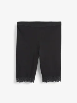 Noir / Pastel Rose Nude - Short anti-chafe en coton mélangé 2 Pack