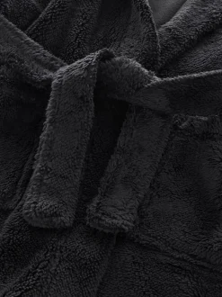 Noir - Peignoirs en laine polaire (1.5-16ans)