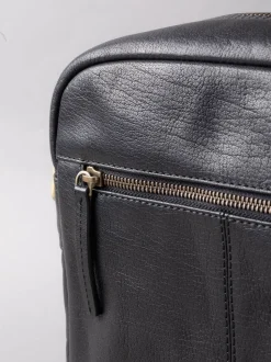 Noir - Petit sac messager Keswick en cuir Lakeland Leather