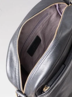 Noir - Petit sac messager Keswick en cuir Lakeland Leather