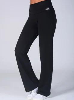 Noir - Pineapple Pantalons en jersey à ceinture repliée pour femmes