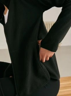 Noir - Polaire légère pour l'extérieur