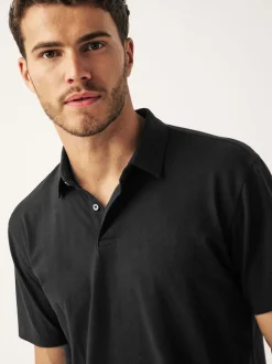 Noir - Polo à manches courtes