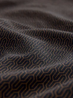 Noir - Polo à motif quart de zip