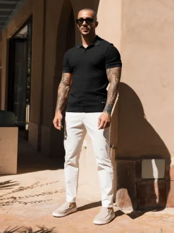 Noir - Polo MAUVOIS Nerano en maille