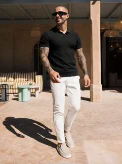 Noir - Polo MAUVOIS Nerano en maille