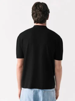 Noir - Polos N. Premium Décontracté en maille à manches courtes Milieu