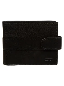 Noir - Portefeuille en cuir Cultured London « Leo »