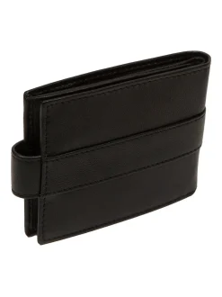 Noir - Portefeuille en cuir Cultured London « Leo »