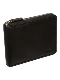 Noir - Portefeuille en cuir Cultured London 'James'