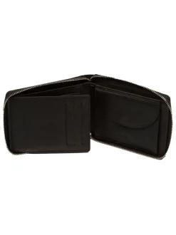 Noir - Portefeuille en cuir Cultured London 'James'