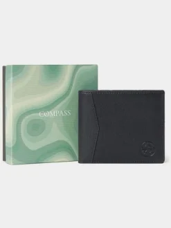 Noir - Portefeuille Osprey London The Compass en cuir