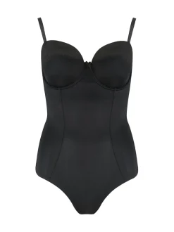 Noir - Pour Moi Definitions Multiway Tummy Control Shapewear Body sans bretelles