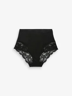 Noir / Praline Nude - Imprimé Gainant Culotte brésilienne dos lacé 2 Lot