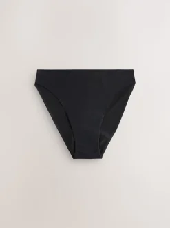 Noir / Praline nude / Rose fleuri - Lot de 4 culottes menstruelles à débit moyen Invisible