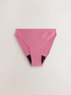 Noir / Praline nude / Rose fleuri - Lot de 4 culottes menstruelles à débit moyen Invisible