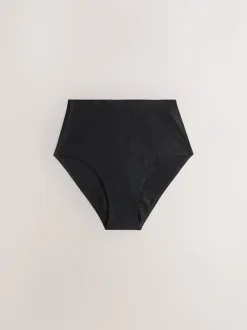 Noir / Praline nude / Rose fleuri - Lot de 4 culottes menstruelles à débit moyen Invisible