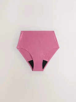 Noir / Praline nude / Rose fleuri - Lot de 4 culottes menstruelles à débit moyen Invisible