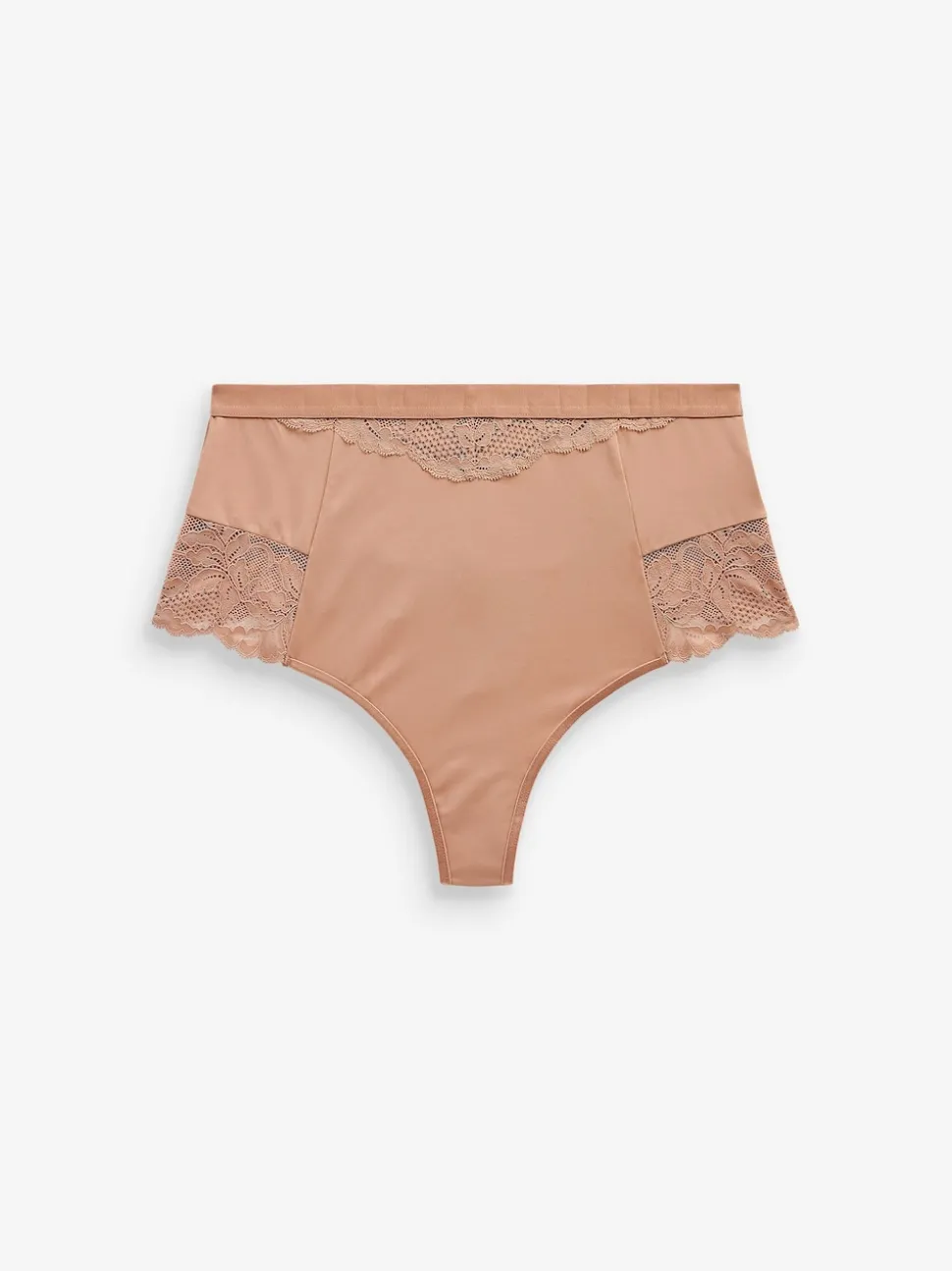 Noir / Praline Nude - Tongs taille haute légers et modelants pour le contrôle de l'abdomen 2 Pack