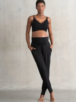 Noir - Pyjama de maternité et d’allaitement Seraphine avec sac à dos et allaitement Ensemble 2 pièces