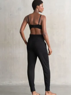 Noir - Pyjama de maternité et d’allaitement Seraphine avec sac à dos et allaitement Ensemble 2 pièces