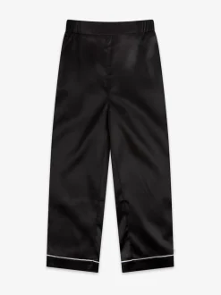 Noir - Pyjama de Noël The Little Tailor boutonné en satin pour enfant