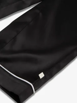 Noir - Pyjama de Noël The Little Tailor boutonné en satin pour enfant