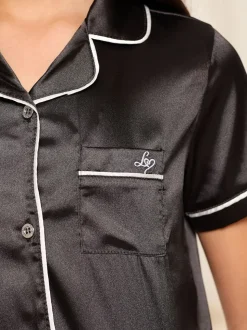 Noir - Pyjama Lipsy Satin (5-16ans)