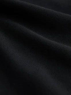 Noir - Quart de zip - Sweat-shirt en jersey riche en coton