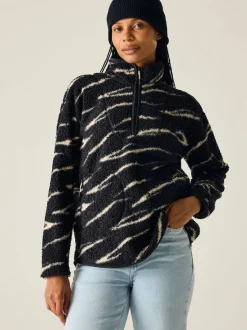 Noir - Regatta Polaire Frankie Borg à demi-fermeture éclair