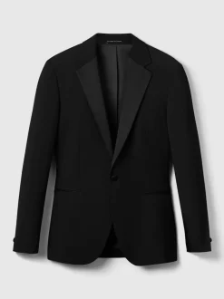 Noir - Revers à encoche - Veste de smoking Reiss Poker à simple boutonnage habillé