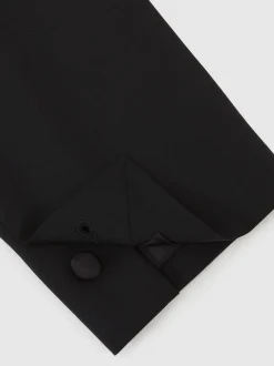 Noir - Revers en pointe - Veste de smoking Reiss Poker à simple boutonnage habillé