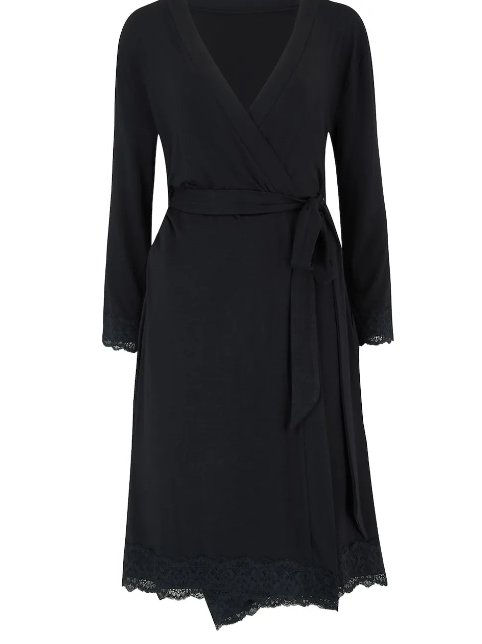 Noir - Robe du soir Pour Moi Sofa Loves coupe cache-cœur en dentelle et en jersey