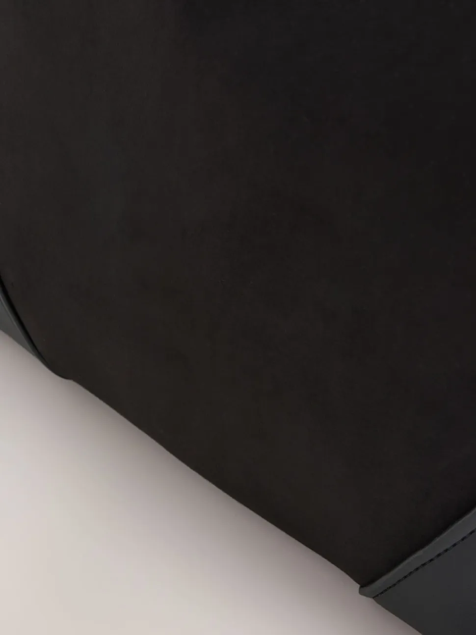 Noir - Sac à bandoulière à breloques en faux suède